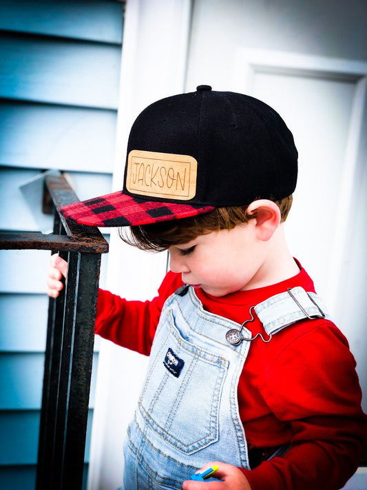 Personalized Boys snap back/ Name patch boys baseball hat/ baby hat/ toddler hat