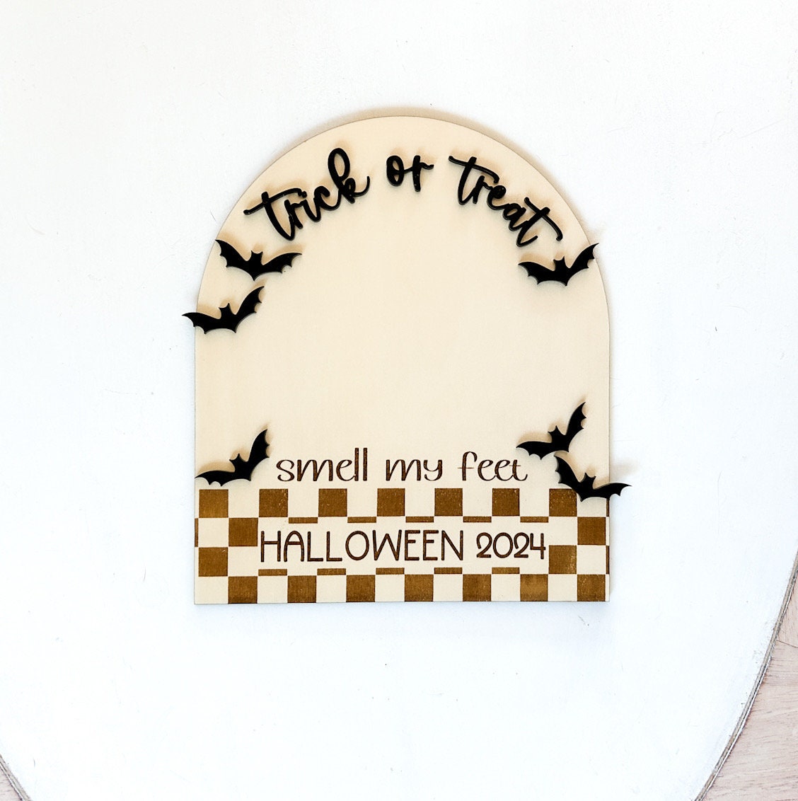 Baby's first Halloween sign / Newborn Halloween sign / Baby's first sign / Newborn feet sign / Newborn photo prop